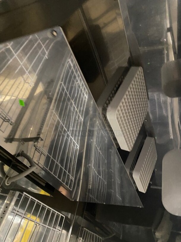 Master Bilt Commercial 2 Door Reach In Freezer! With Poly Coated Racks! All Stainless Steel! On Casters! MODEL F49S SN: 15020098 115V 1PH - Image 7 of 10
