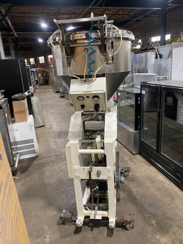 Commercial Floor Style Tortilla Machine! With Stainless Steel Top Hopper! On Casters! - Image 3 of 8