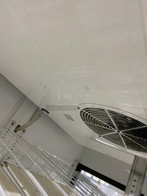 NICE! True Commercial 2 Door Reach In Cooler Merchandiser! With View Through Doors And Sides! With Poly Beverage Racks! Model: GEM49 SN: 14438952 115V 60HZ 1 Phase - Image 7 of 9