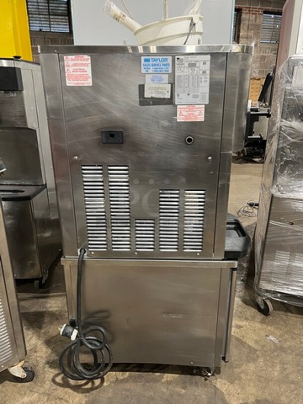 COOL! Taylor Commercial Single Handle Soft Serve Ice Cream Machine! All Stainless Steel! On Casters! Model: C70727 SN: K8102955 208/230V 60HZ 1 Phase - Image 4 of 12