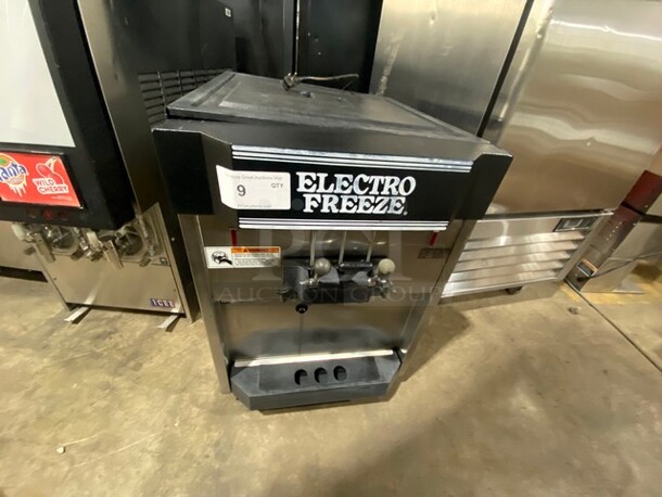 Electro Freeze 3 Handle Counter Top Soft Serve Ice Cream Machine! All Stainless Steel! Model: CS10237 SN: F2H1399 208/230V 60HZ 1 Phase - Image 3 of 9