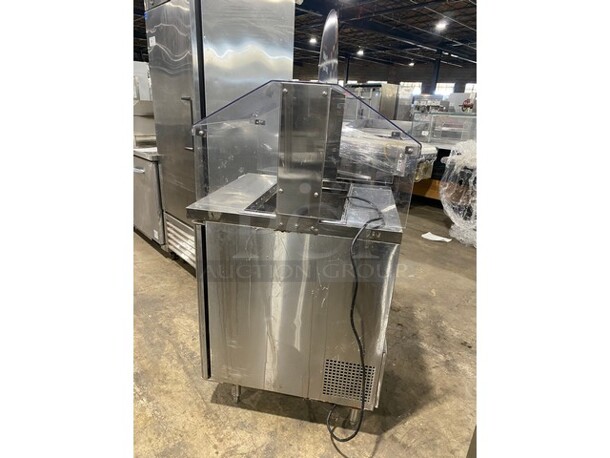 Turbo Air MST-28-N-711S Stainless Steel Commercial Prep Table w/ Poly Sneeze Guard. 115 Volts, 1 Phase. - Image 2 of 8