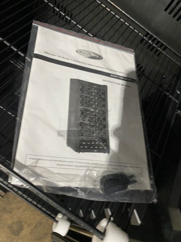 NEW! OUT OF THE BOX! SCRATCH-N-DENT! Whynter Single Door Wine Bottle Cooler/Chiller! With View Through Door! With Racks! 34 Wine Bottle Capacity! Model: FWC1201BB 115V - Image 6 of 9