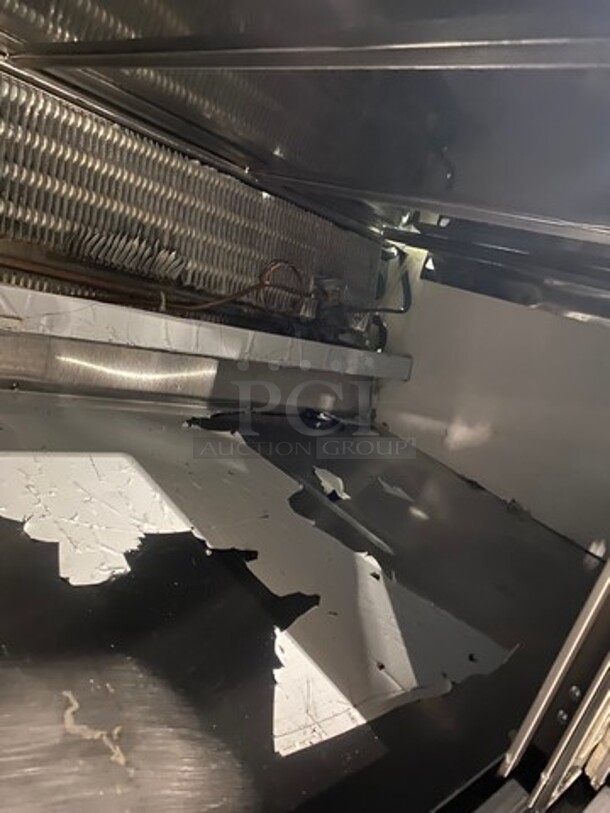 COOL! 2008 Leader Commercial Refrigerated Deli Display Case Merchandiser! With Slanted Front Glass! With Sliding Rear Access Glass Doors! All Stainless Steel! Model: HDL72SC SN: PR111471 115V 60HZ 1 Phase - Image 8 of 9