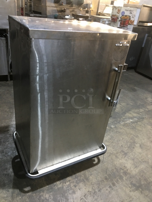 CUTE! FWE Commercial Single Door Food Warmer Cabinet! Holds Full Size Pans! All Stainless Steel! On Casters! Model: PST-10 SN: 03064051 120V 60HZ 1 Phase - Image 4 of 8
