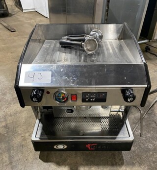 Wega Commercial Countertop Cappuccino/Espresso Machine! All Stainless Steel! Model: EVD1AT SN: 409147 110V