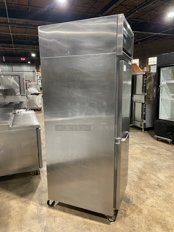 Continental Commercial Single Door Reach-In Cooler! Solid Stainless Steel! On Casters! Model: DL1RSS SN: 14348204 115V 60HZ 1 Phase - Image 2 of 10