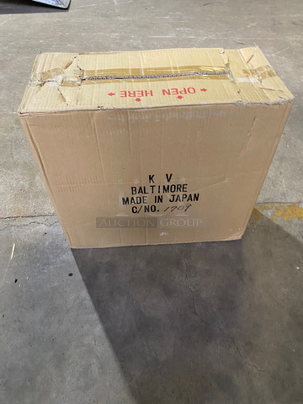 NEW! IN THE BOX! KV 7 1/2" Off White Ceramic Plates! - Image 2 of 11
