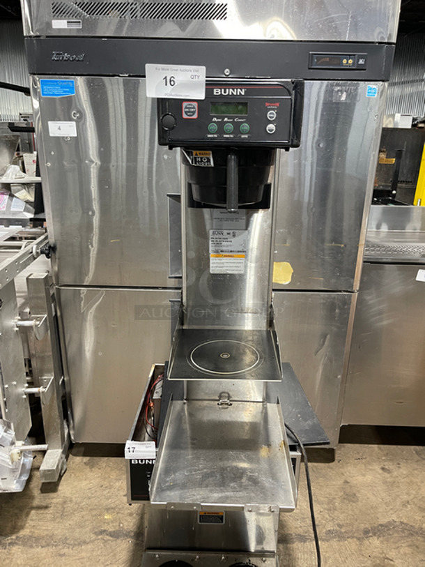 Bunn Commercial Countertop Iced Tea Machine! Stainless Steel Body! Model: ITCBDV29TRK SN: ITCB022891 120V 60HZ 1 Phase