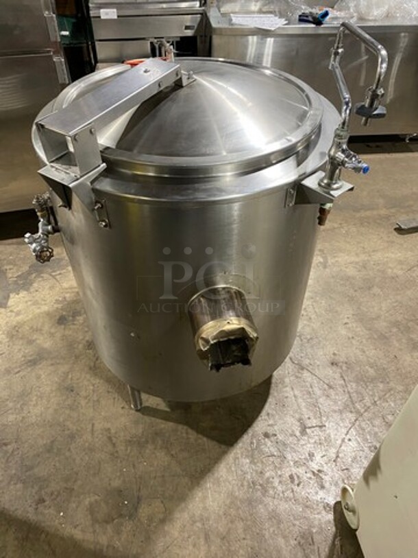 Groen Commercial Natural Gas Powered Soup Kettle! All Stainless Steel! On Legs! - Image 4 of 10