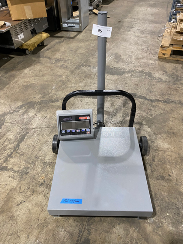 Torrey Commercial Bench Scale! On Casters And Legs! Rechargeable Battery! Model: FS250/500 SN: D19000646