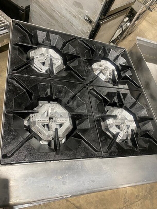 Avantco Commercial Countertop Natural Gas Powered 4 Burner Range! All Stainless Steel! On Small Legs! - Image 4 of 9