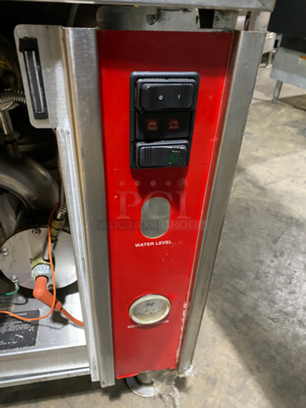 GREAT! Vulcan Commercial Triple Deck Pressure Steam Cooker! All Stainless Steel! On Legs! Model: VHL3G SN: 271155958 120V 60HZ 1 Phase - Image 9 of 10