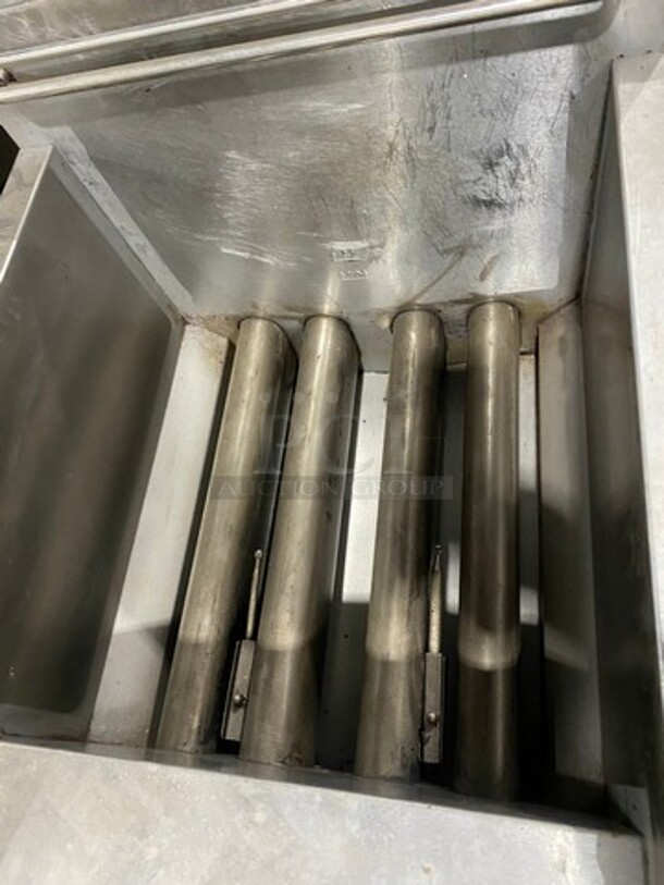 Commercial Natural Gas Powered Deep Fat Fryer! All Stainless Steel! On Legs! - Image 5 of 7