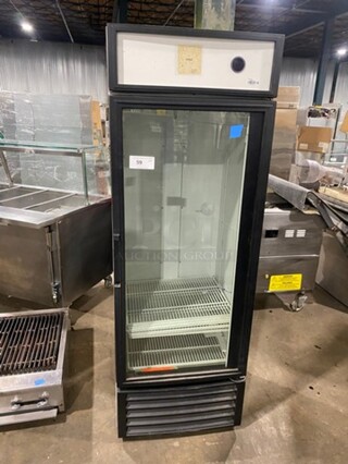 ABS One Glass Door Reach In COOLER Merchandiser!  Model ABT-19-WAL1 Serial WAL1-7311683-1201! 115V/60Hz/1 Phase