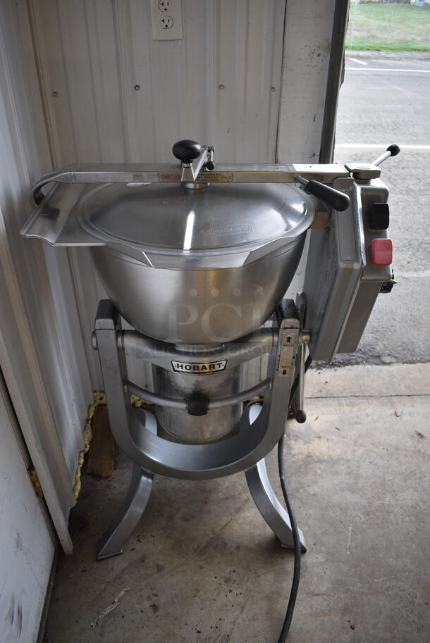 Hobart Model HCM 450 Stainless Steel Commercial Floor Style Horizontal Cutter Mixer w/ S Blade. 200 Volts, 3 Phase. 35x23x44