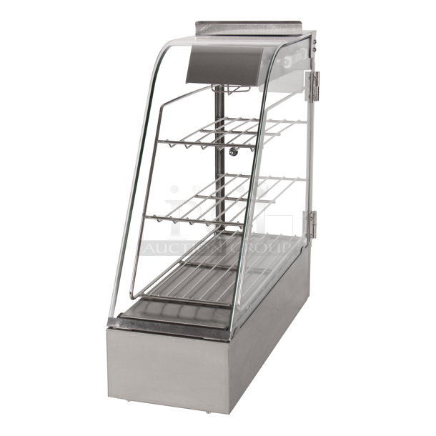 BRAND NEW IN BOX! 2016 Wisco Stainless Steel Display Case. 