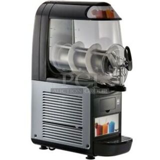 BRAND NEW IN BOX! Vollrath VCBF118-37 Metal Commercial Countertop Single Hopper Slushie Machine. 2.6 Gallon Capacity. 115 Volts, 1 Phase. Tested and Working!