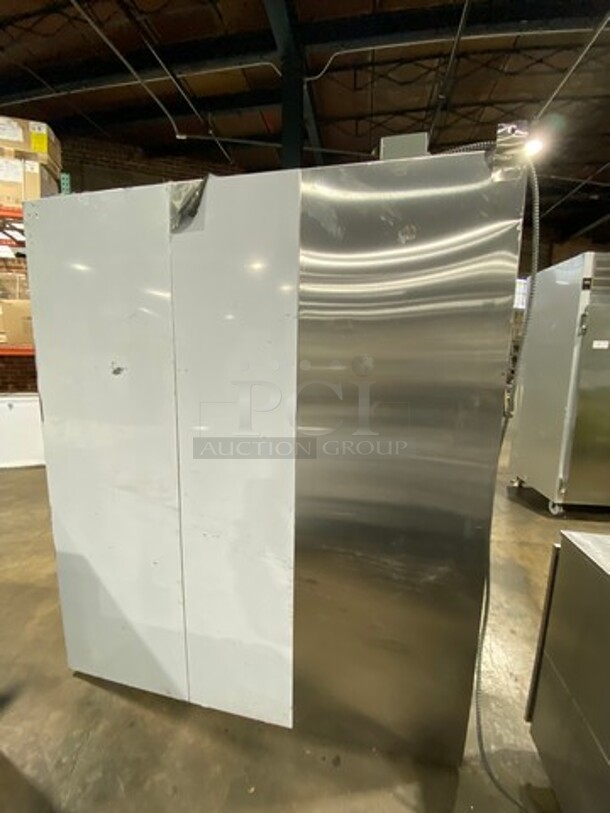 NICE! Cool Tech Commercial 4 Door Reach In Cooler Merchandiser! With View Through Doors! With Poly Coated Racks! NO COMPRESSOR, REMOTE COMPRESSOR! Model: CUST60SG SN: L62620 120V 60HZ 1 Phase - Image 3 of 10