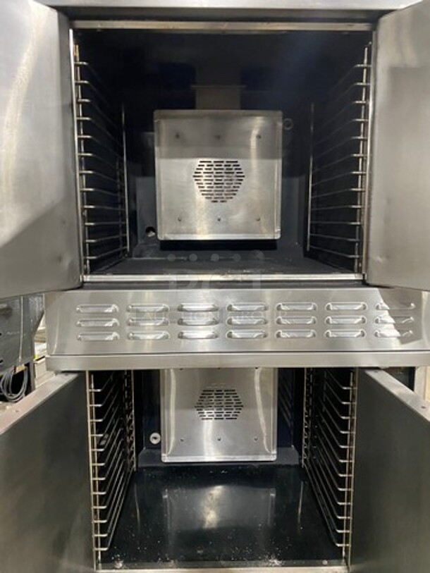 American Range Commercial Natural Gas Powered Double Deck Convection Oven! With Solid Doors! All Stainless Steel! On Casters! 2x Your Bid Makes One Unit! Model: MSD2 SN: 150708080 - Image 5 of 11