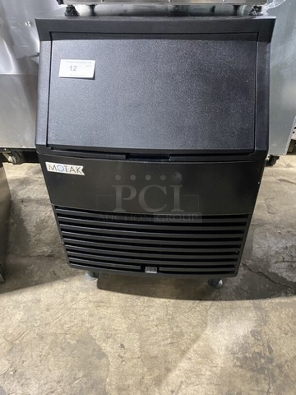 2022 LATE MODEL! Motak Commercial Under The Counter Ice Machine! Model PKU0155FA Serial 310653233! 115V 1 Phase! On Legs! 