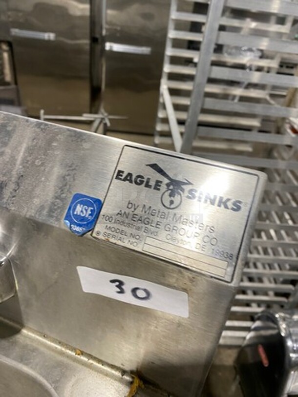 Eagle All Stainless Steel Hand Washing Sink! With Faucet And Handles! - Image 5 of 7