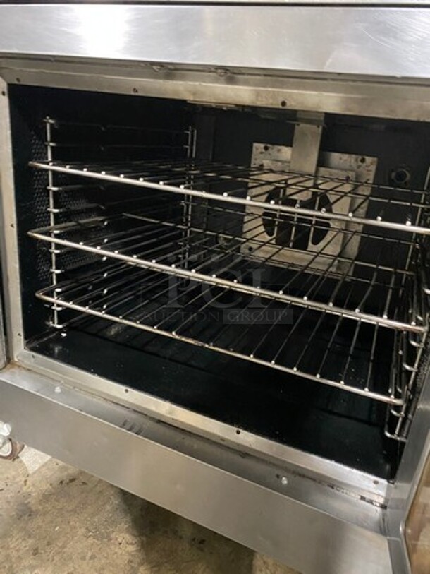 Vulcan Commercial Natural Gas Powered Double Deck Convection Oven! With View Through Doors! Metal Oven Racks! All Stainless Steel! On Casters! 2x Your Bid Makes One Unit! - Image 7 of 11