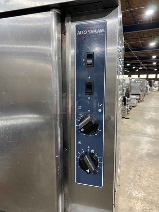 Alto Shaam Commercial Natural Gas Powered Double Deck Convection Oven! With Metal Racks! Solid Stainless Steel! 2x Your Bid Makes One Unit! On Commercial Casters!  - Image 7 of 10