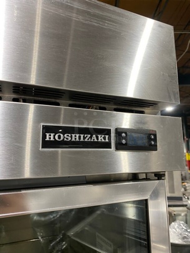 Hoshizaki Commercial Single Door Reach In Cooler! With View Through Door! Stainless Steel Body! On Casters! Model: R1AFGCR SN: L50306E 115V 60HZ 1 Phase - Image 8 of 9