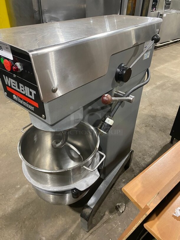 NICE! Welbilt Varimixer Commercial 40 Qt Planetary Mixer! With Mixing Bowl And Hook Attachment! Model: W40 SN: 6913030002EA 208V 3 Phase - Image 2 of 9