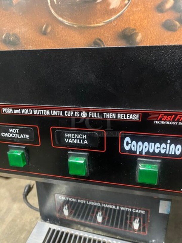 Cecilware Commercial Countertop 3 Flavor Hot Beverage Dispenser! Fast Flow Series! Model GB3M10 Serial 065887! 120V!  - Image 5 of 11