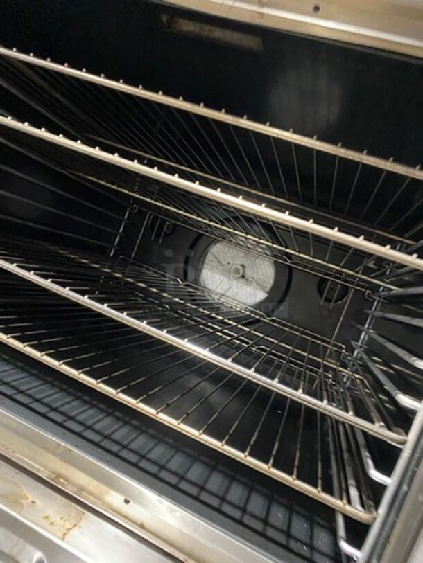 Blodgett Commercial Natural Gas Powered Double Deck Convection Oven! With View Through Doors! Metal Oven Racks! All Stainless Steel! On Casters! 2x Your Bid Makes One Unit! - Image 6 of 10