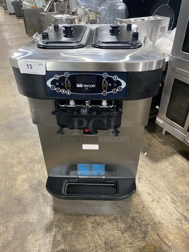 LATE MODEL! 2013 Taylor Crown Commercial 3 Handle Ice Cream Machine! All Stainless Steel! On Casters! Model: C72333 SN: M3087047 208/230V 60HZ 3 Phase