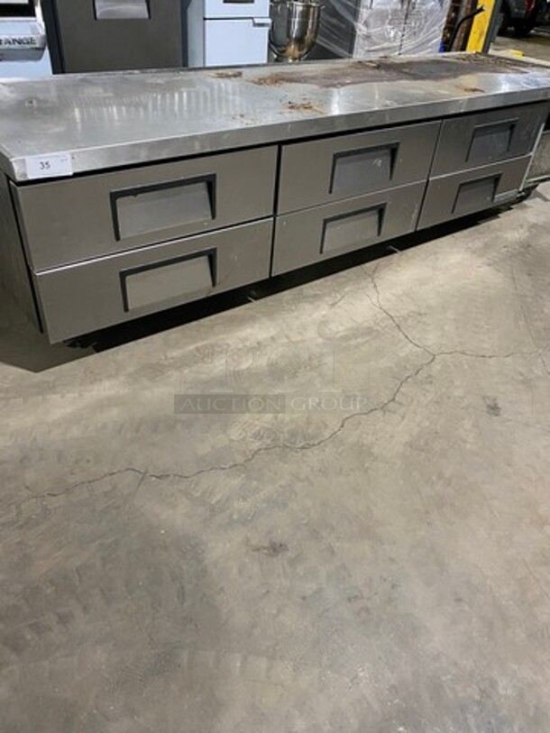 True Commercial Refrigerated Chef Base! With 6 Drawer Storage Space! All Stainless Steel! On Casters! Model: TRCB110 SN: 8979834 115V 60HZ 1 Phase - Image 1 of 12