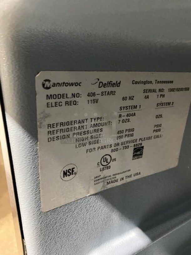 Delfield Commercial Single Door Lowboy/Worktop Cooler! All Stainless Steel! Model: 406STAR2 SN: 1302152001558 115V 60HZ 1 Phase - Image 6 of 7