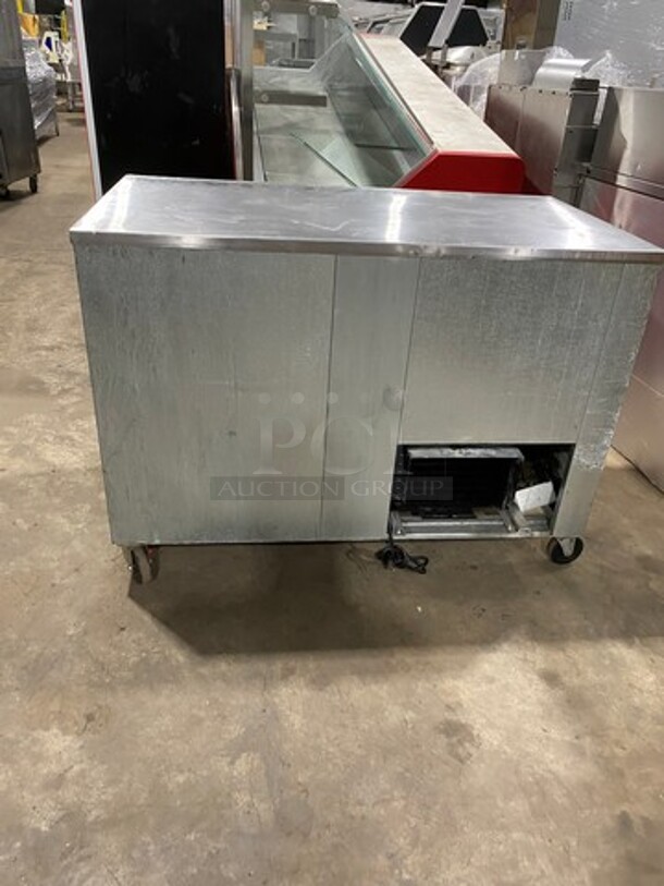 Cool Tech Commercial 2 Door Lowboy/Worktop Cooler! All Stainless Steel! On Casters! Model: CUSTOM48LB SN: 114962 115V - Image 3 of 11