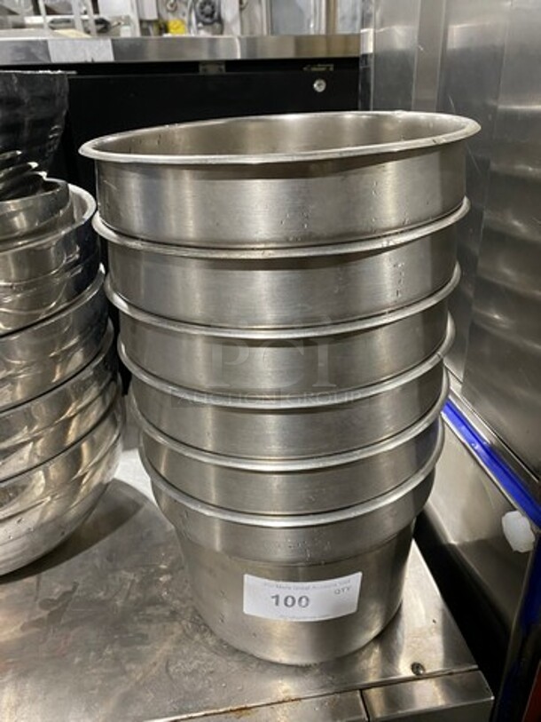 ALL ONE MONEY! Stainless Steel Round Soup Pan Insert!