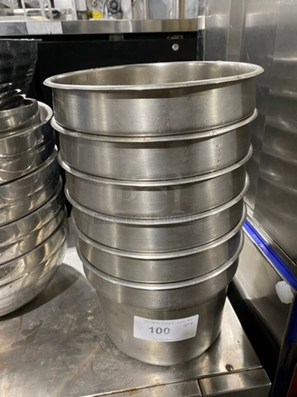 ALL ONE MONEY! Stainless Steel Round Soup Pan Insert! - Image 1 of 4