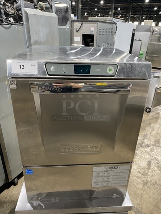 Sweet! Hobart All  Stainless Steel Commercial Undercounter Dishwasher! Model LXER Serial 231179680!  120/240 Volts, 1 Phase! 24x25x34