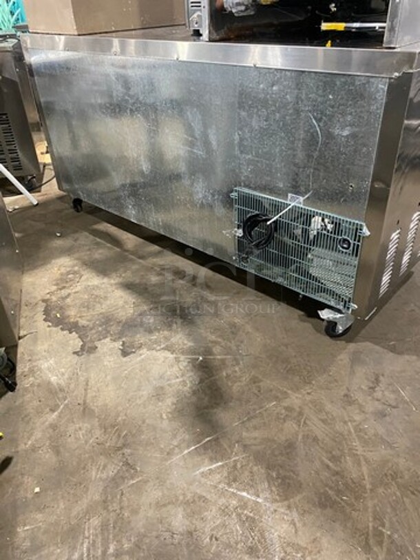 Leader Commercial 3 Door Under The Counter/ Work Top Cooler! With Poly Coated Racks! All Stainless Steel! On Casters! Model: LB72S/C SN: GA09M1922 115V 60HZ 1 Phase - Image 4 of 8