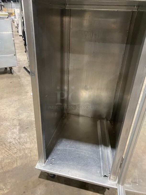 Lockwood Commercial Half Open Half Enclosed Pan Transport Rack! With View Through Door! On Casters! - Image 6 of 7