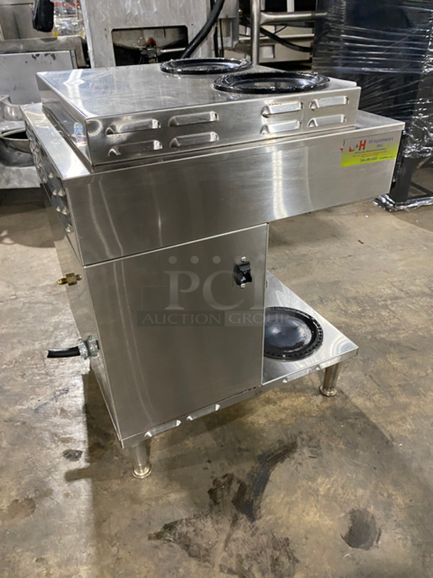 Bunn Commercial Countertop Dual Coffee Machine! With 4 Pot Warmers! All Stainless Steel! On Small Legs! Model: CDBC2/2TWIN SN: TWIN055798 120V 60HZ 1 Phase - Image 4 of 9