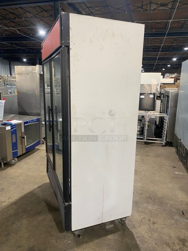 True Commercial Double Glass Door Reach In Freezer/Merchandiser! With Poly Coated Racks! On Casters! 115/208-230V 1 Phase! Model: GDM-49F SN: 7448825! - Image 4 of 9