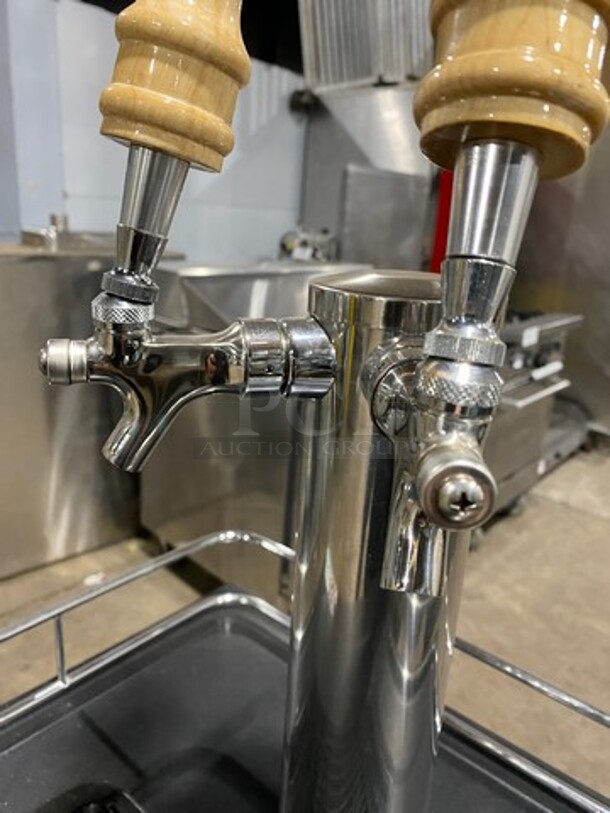 Kegco Commercial Refrigerated Dual Tap Kegerator! With Tower! With Single Door Storage Space Underneath! Model: MDK209SS01 115V 60HZ 1 Phase - Image 7 of 9