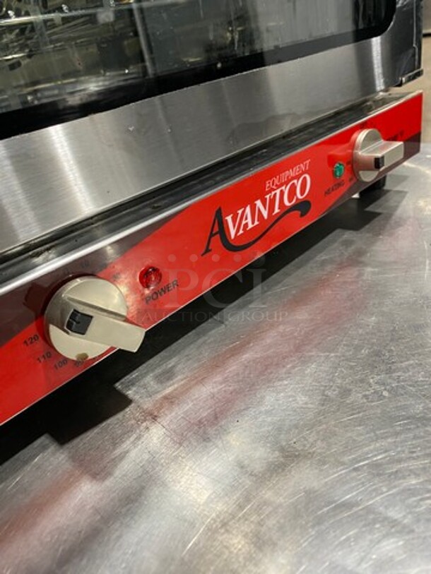NICE! Late Model! AVANTCO Commercial 1/4 Size Convection Oven! Item 177CO14 120V - Image 7 of 8