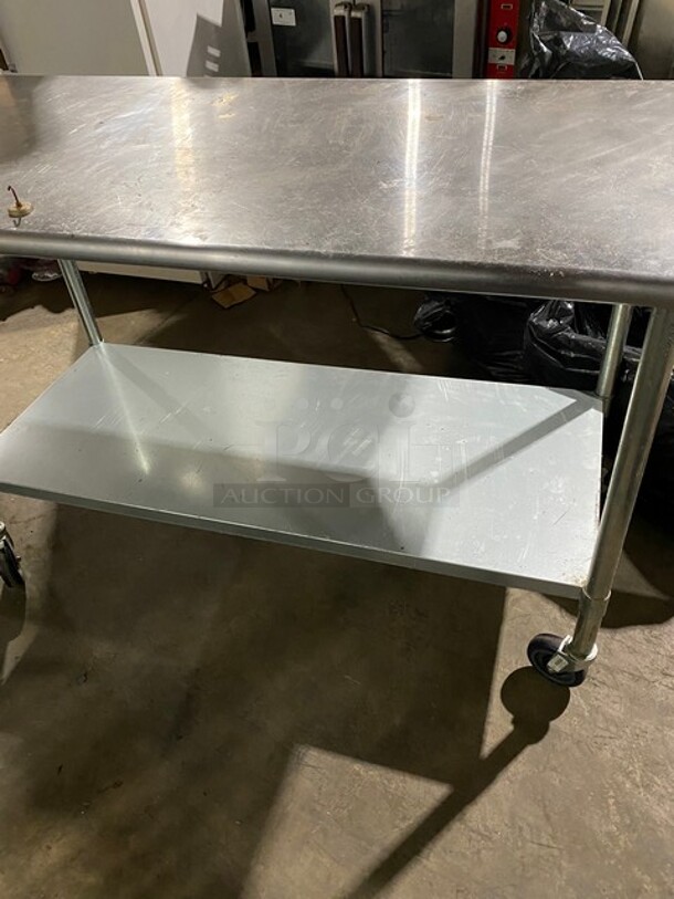 NICE! Stainless Steel Worktable w/ UnderShelf & Casters! - Image 3 of 7