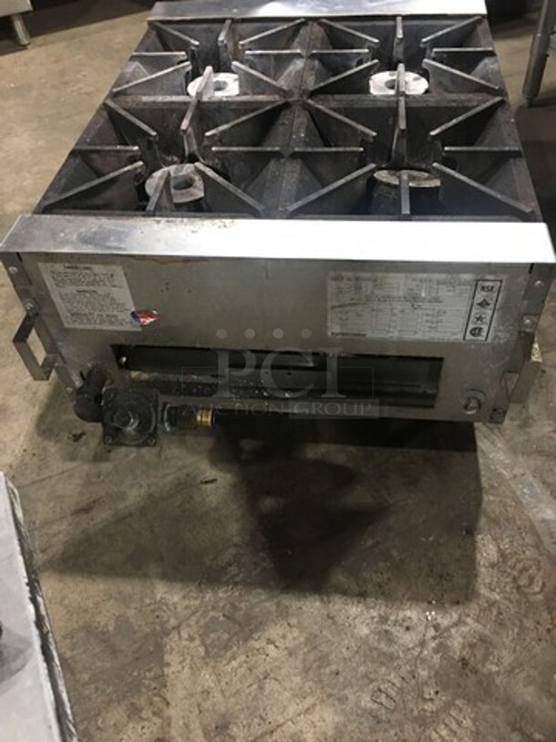 LATE MODEL! 2018 Southbend Commercial Countertop Natural Gas Powered 4 Burner Range! All Stainless Steel! On Small Legs! WORKING WHEN REMOVED! Model: HDO24 SN: 18G93411 - Image 3 of 11