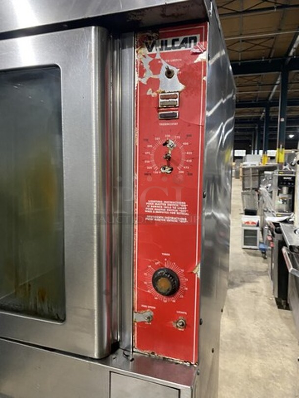 Vulcan Single Natural Gas Powered Convection Oven! On Hobart Natural Gas Powered Convection Oven! No Racks! On Casters! 2 X Your Bid Makes One Unit!  - Image 8 of 10
