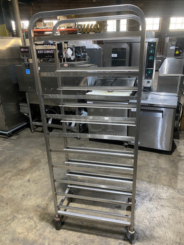 Metal Commercial Pan Transport Rack! Holds Full Size Trays! On Casters! - Image 2 of 4