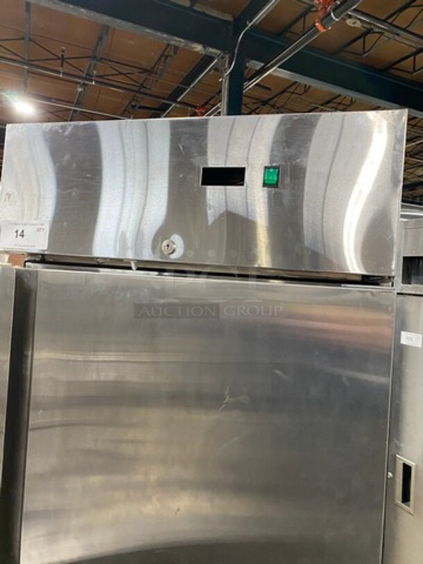 SG Single Door Reach In Freezer! With Poly Coated Racks! All Stainless Steel! Model: SD23SDSSFZ 115V! Powers On But Does Not Get Down To Temp! - Image 10 of 10